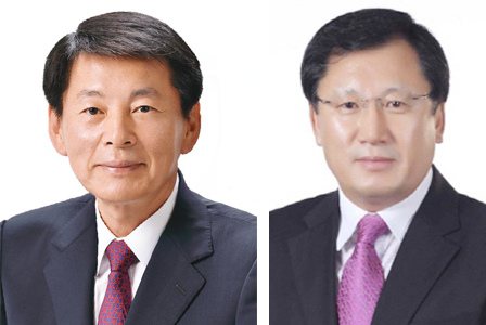 서삼석 국회의원(왼쪽), 백재욱 전 청와대선임행정관(오른쪽)